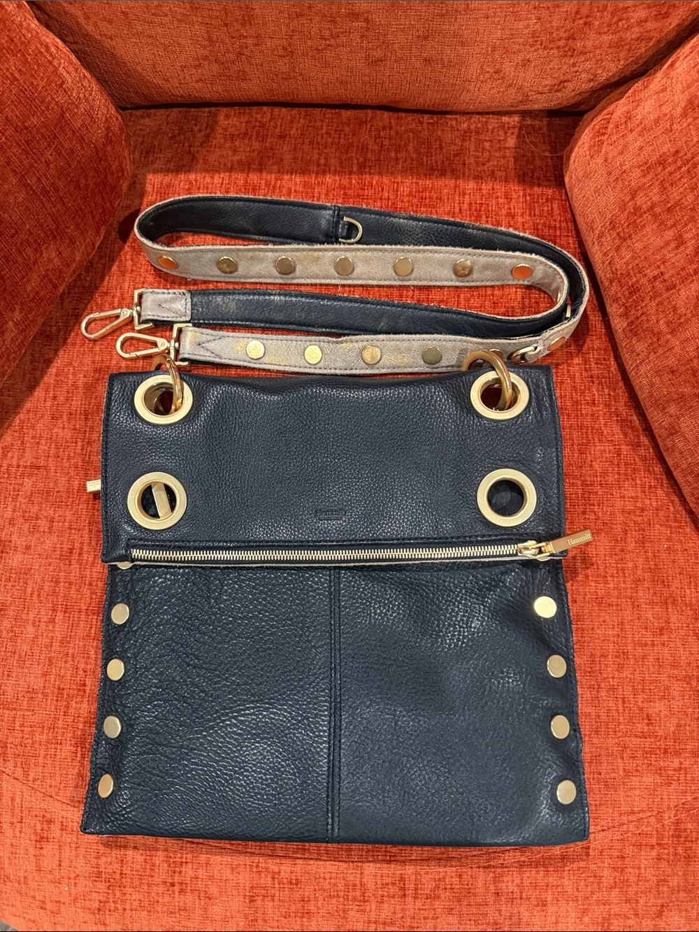 HAMMIT Montana reversible bag BLACK/PEWTER/ GOLD